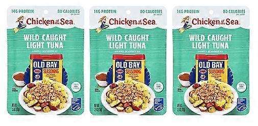 Havets kylling Villfanget Lett tunfisk Old Bay 3-pakning