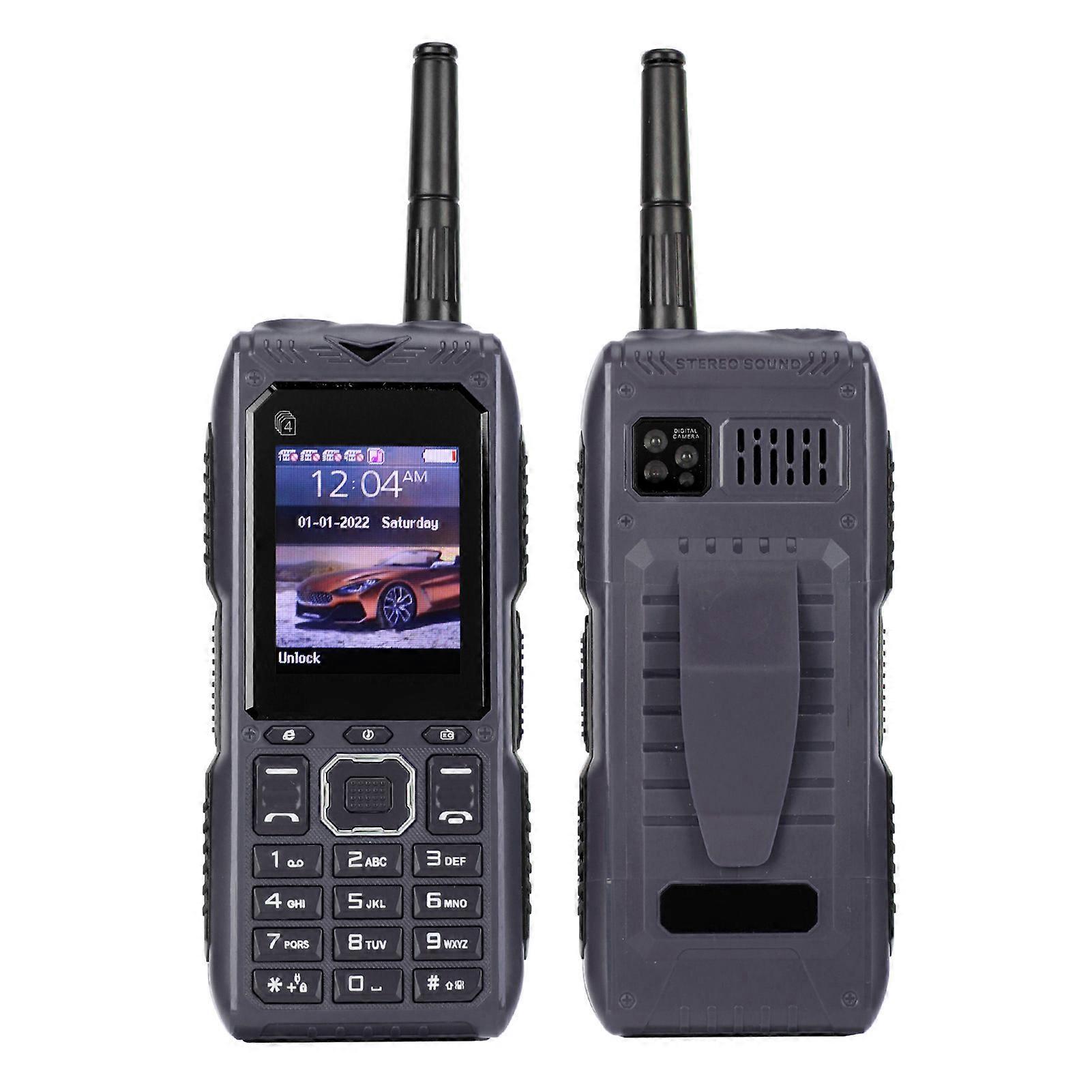 ロック解除されたシニア携帯電話2Gレトロ4カード4スタンバイ2400mAhバッテリービッグボタン携帯電話(アンテナ付き高齢者用)