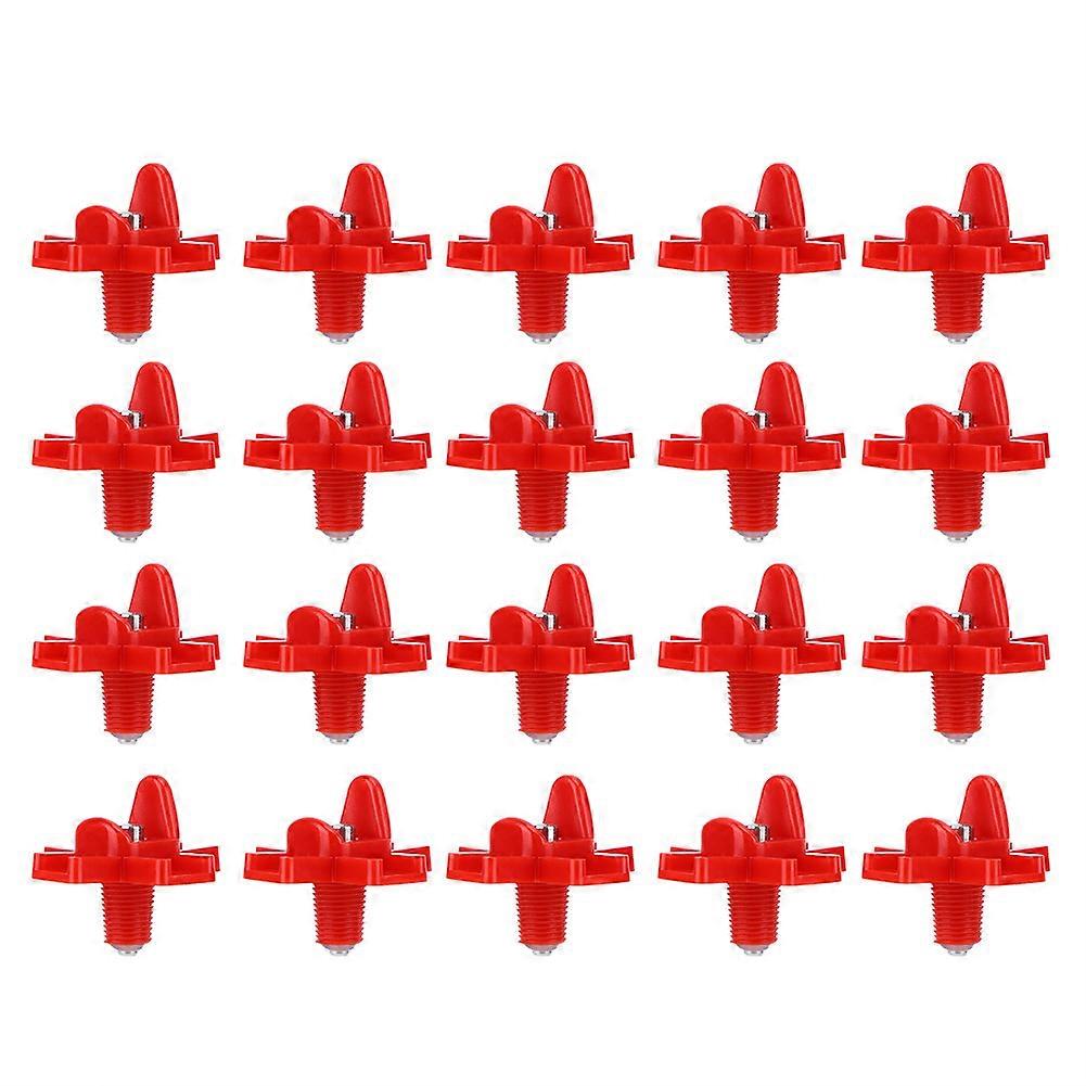 20Pcs Poultry Spring Nipples Horizontal Side Mount Water Drinker for Chicken Bird Quail