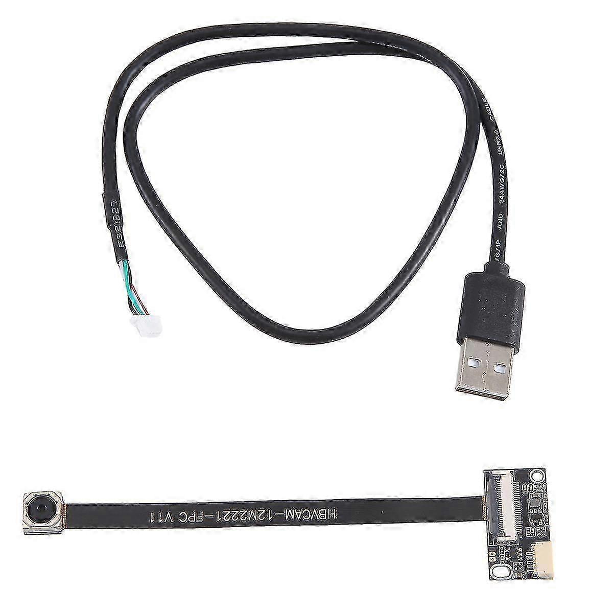 4K 12MP CMOS IMX258 USB2.0 وحدة الكاميرا عالية السرعة AF / FF 30FPS MJPEG ، YUY2 متوافق مع Production Vision-B14 - أسود