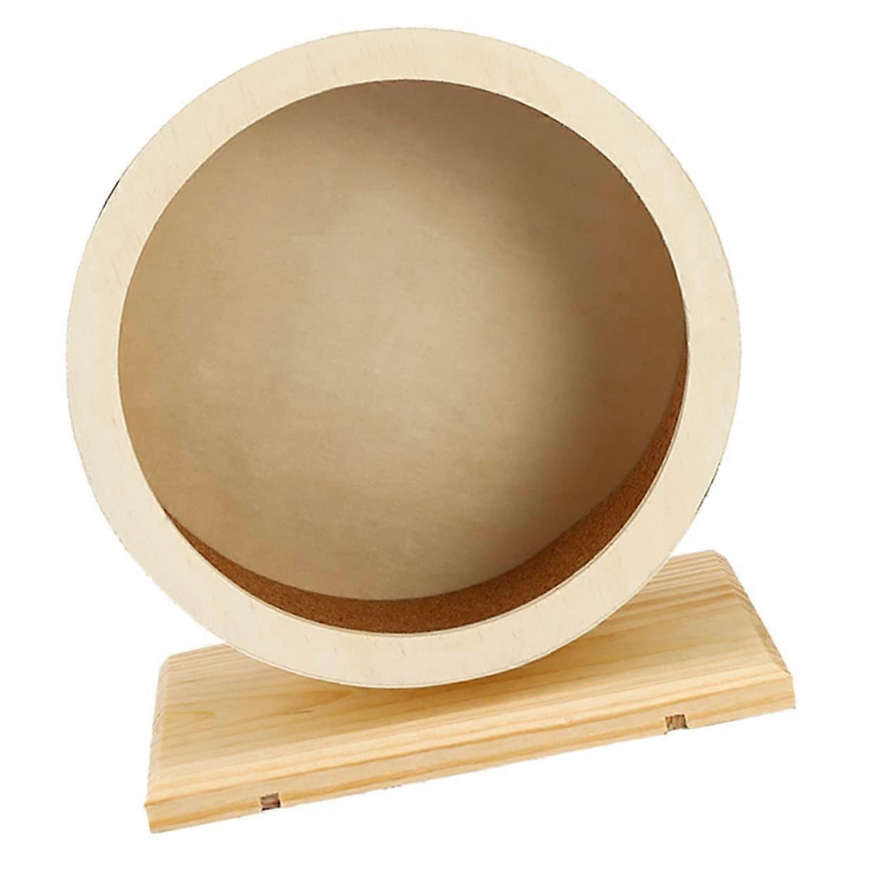 Wooden Small Pet Exercise Wheel Quiet and Durable for Hamsters, Chinchillas, Rats, and Guinea Pigs - Sturdy Design