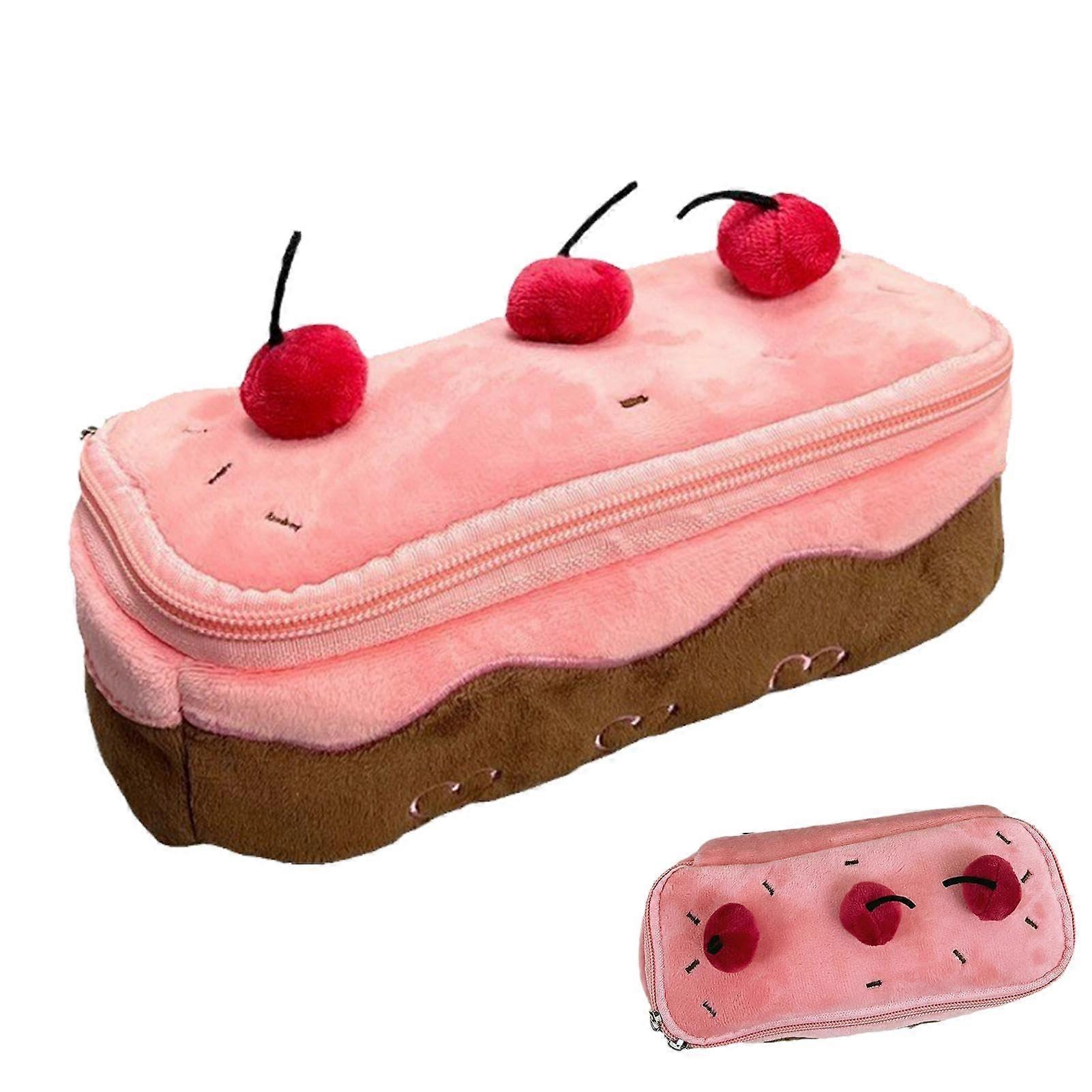 Pencil Case - Soft Pink Large Capacity Zip Case for Girls, Ideal for Color Pencils, Erasers, and School Supplies