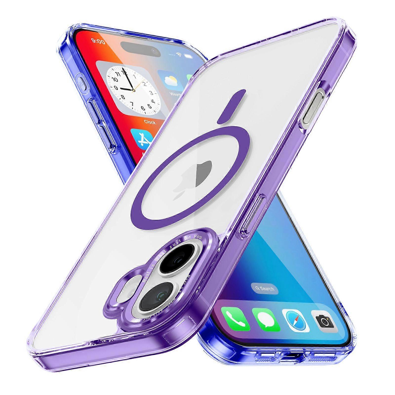 Magnetic For iPhone 16 Plus Case,Compatible With MagSafe-Purple