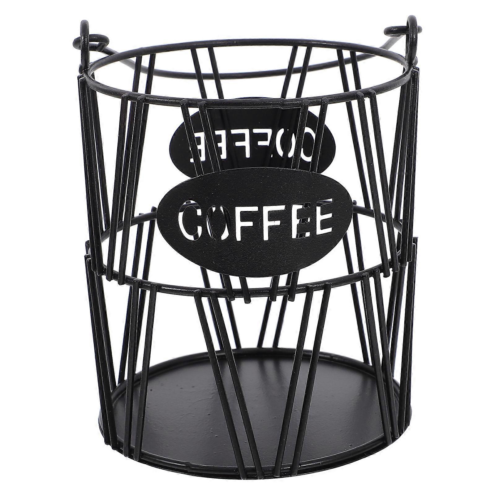 Sturdy Capsule Holder Basket for Kitchen Counter – Compact Storage Stand for Coffee Capsules & Tea Bags, Decorative Design for Home & Office Use