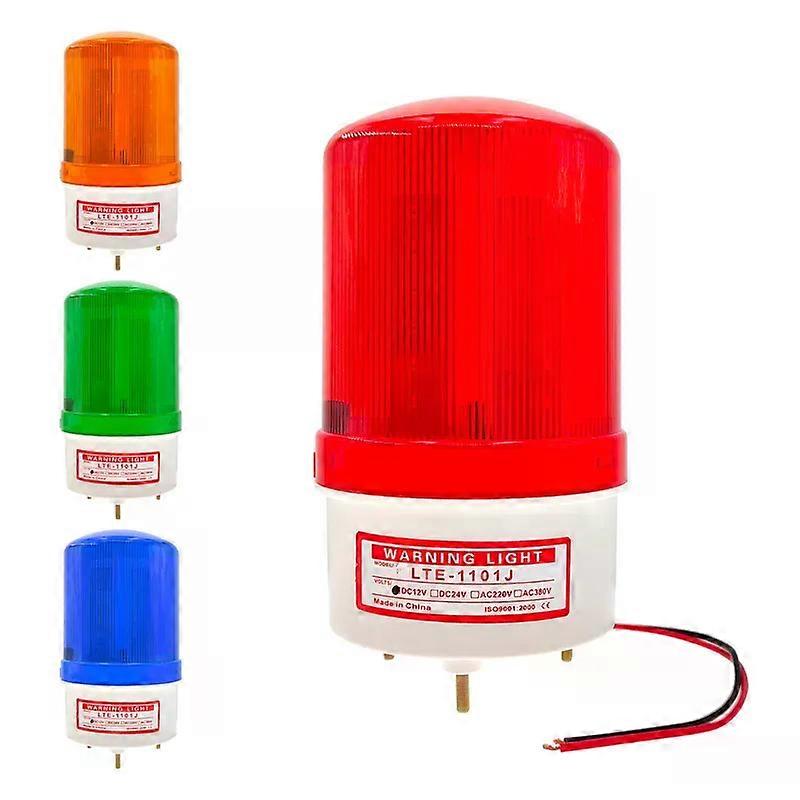 12V/24V LED Strobe Signal Warning Buzzer Light Warning Lamp Sound Indicator Light Flashing Security Alarm 220V LTE-1101J