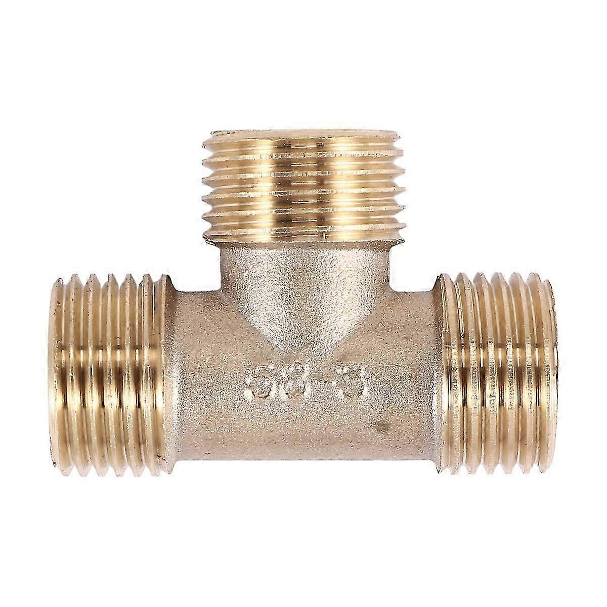 Alamă T Forma de apă țeavă de combustibil Tee adaptor conector 1 / 2 "Thread