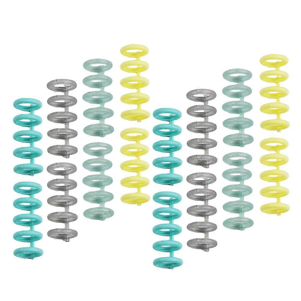 Loose Leaf Rings Circular Shape Portable Office Supplies Assorted Color 30Pcs