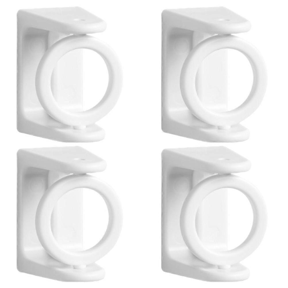 4pcs Multipurpose Telescopic Rod Holders with Rotating Brackets for No Drill Installation – Ideal for Living Room, Kitchen & Office Decor Use