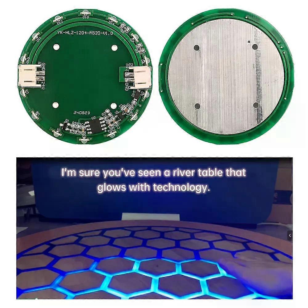 DC 24V 5A Touch Sensitive LED Light-emitting Module Creative Touch DIY Desktop River Light Festive Atmosphere Floor Lamp
