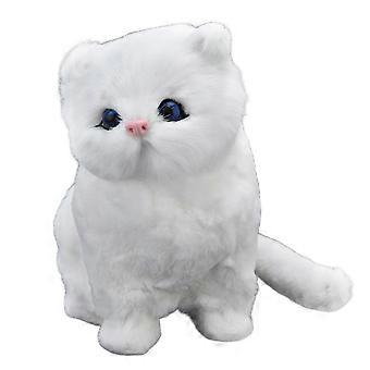 Simulation Cat Soft Plys Toy Ornament til børn Fødselsdag Festival Gave Hjem Dekoration