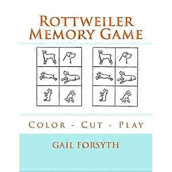 Gra pamięciowa Rottweiler: Kolor-Cut-Play