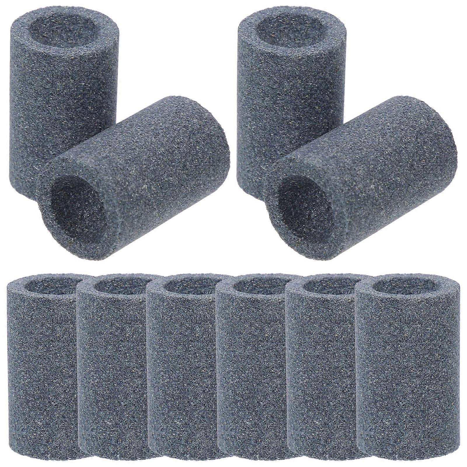 Cylindrical Sharpening Stone Grinding Stones Dart Maintenance Grey Rounding Tips 10Pcs