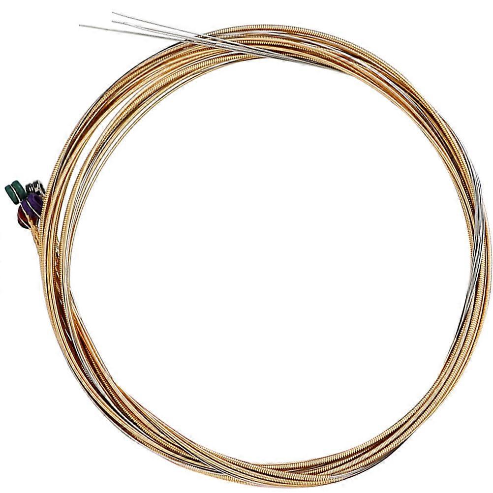 Guitar Strings Set Stainless Steel Acoustic Guitar Classical Guitar Anti Rust Coating Warm Tone 1 Set