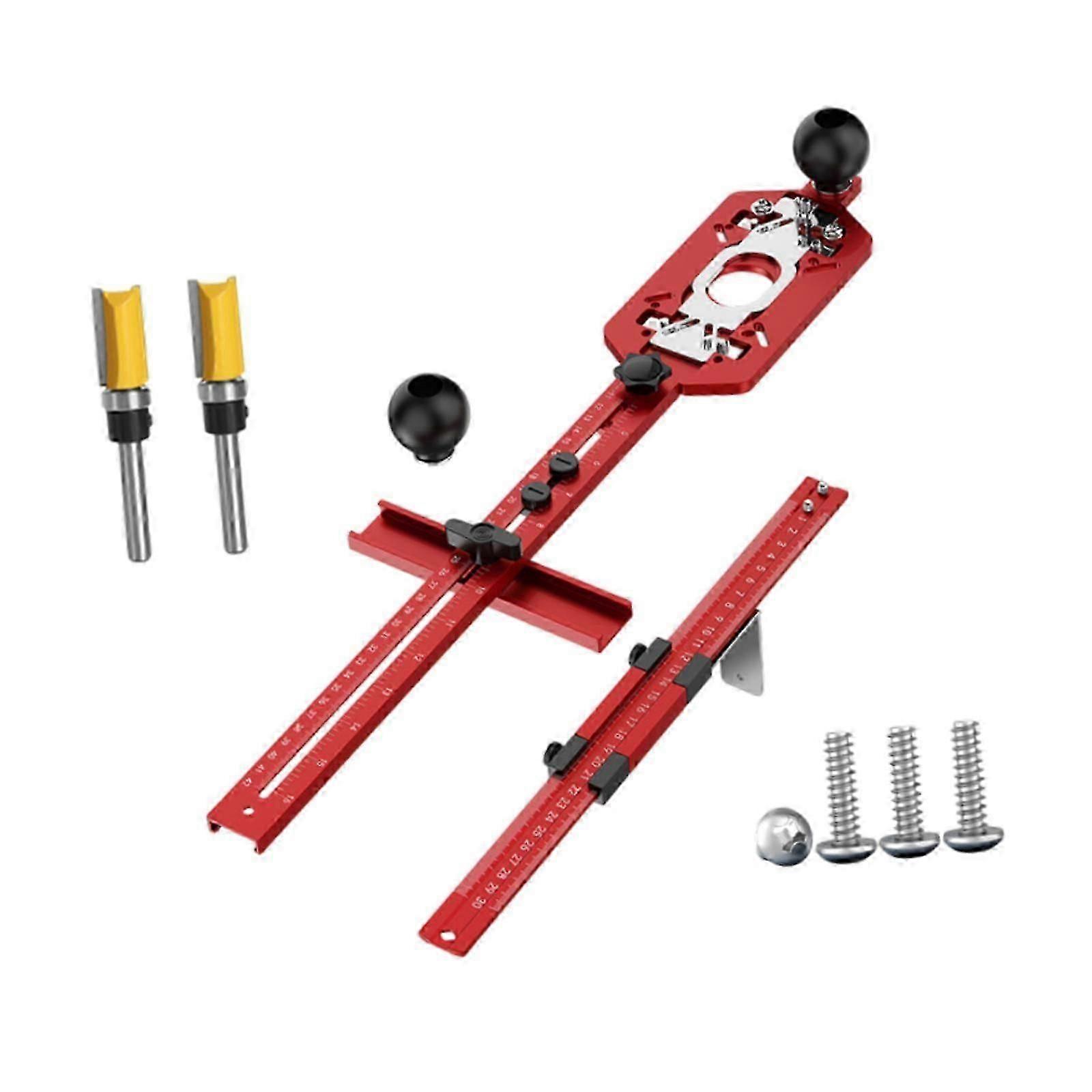 Router Milling Groove Bracket Versatile Carpentry Tools Cabinet Hardware Jig Handle Base Plate