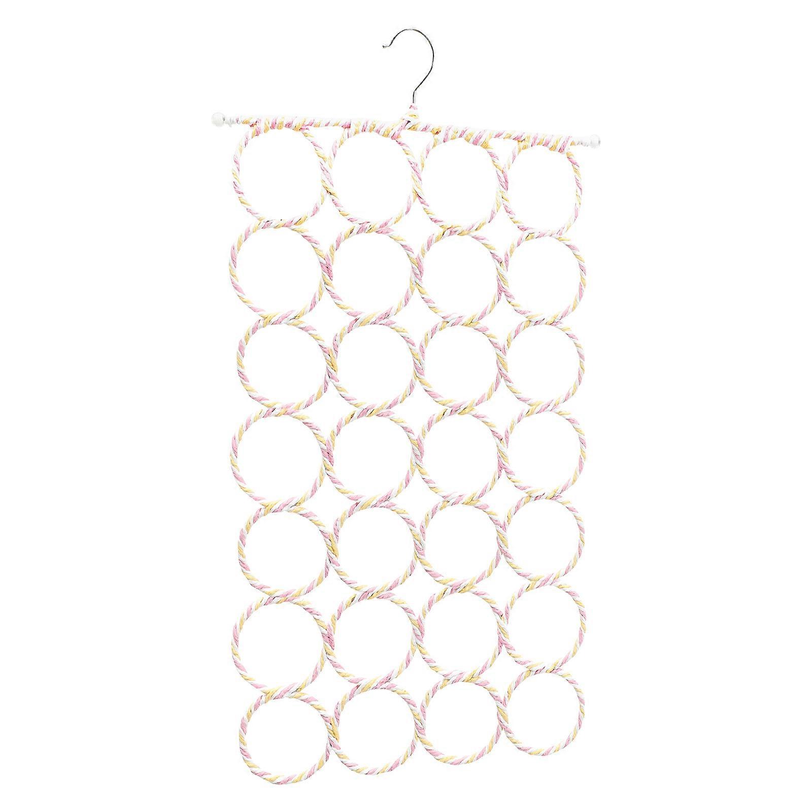 1pc Foldable Scarf Rack Household Shawl Ring Hanger Ties Hanger