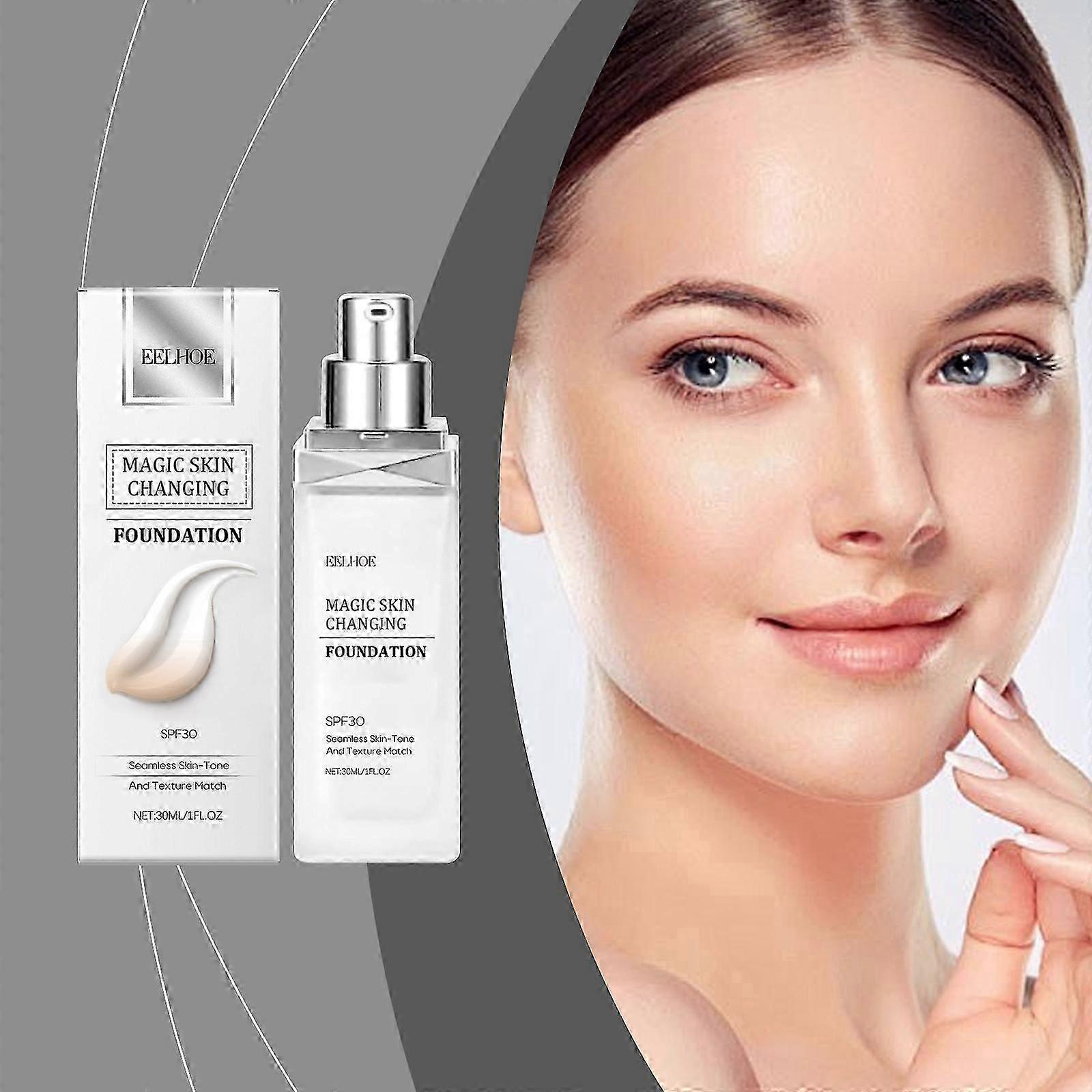 Farbverändernde flüssige Grundierung, feuchtigkeitsspendende, aufhellende Make-up-Basis-Concealer-Abdeckung