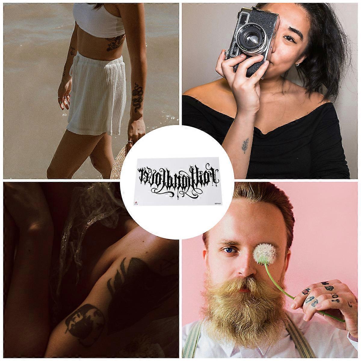 Neck Sticker Temporary Neck Halloween Party Atmosphere Removable 2Set