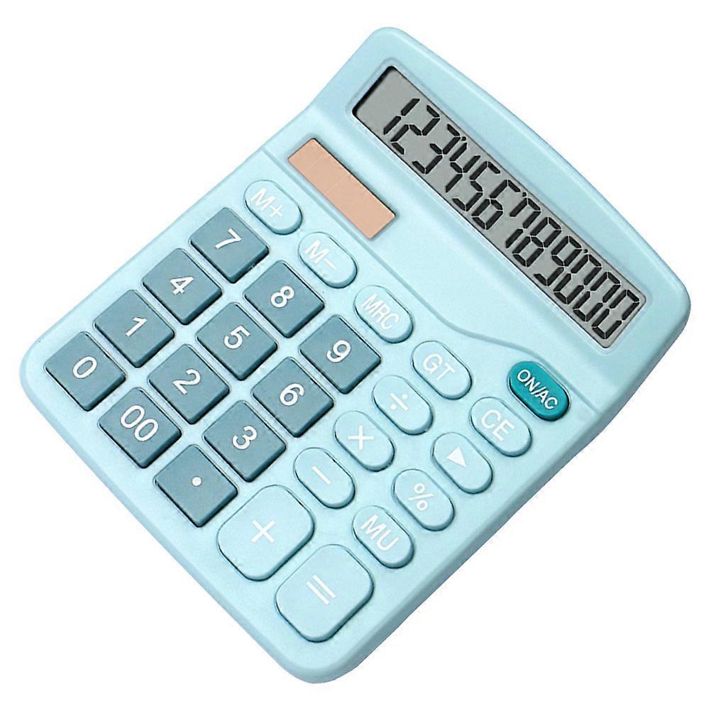 SkyBlue Dual Power Calculator ABS Material Lightweight Portable for Office and School Use 6.0 x 3.0 x 1.0