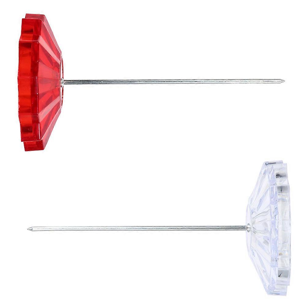Plastic Straight Rod Paper Holder for Storage Use Assorted of 2 Stable Base 6.3 Inches