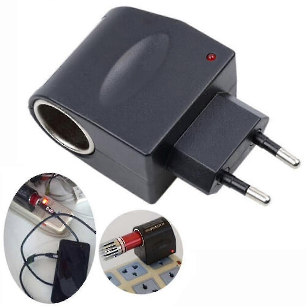 voltage converter 220 v to 12 v and 1,000 ma - max 12 watt - cigarette lighter socket adapter with plug - converter voltage converter