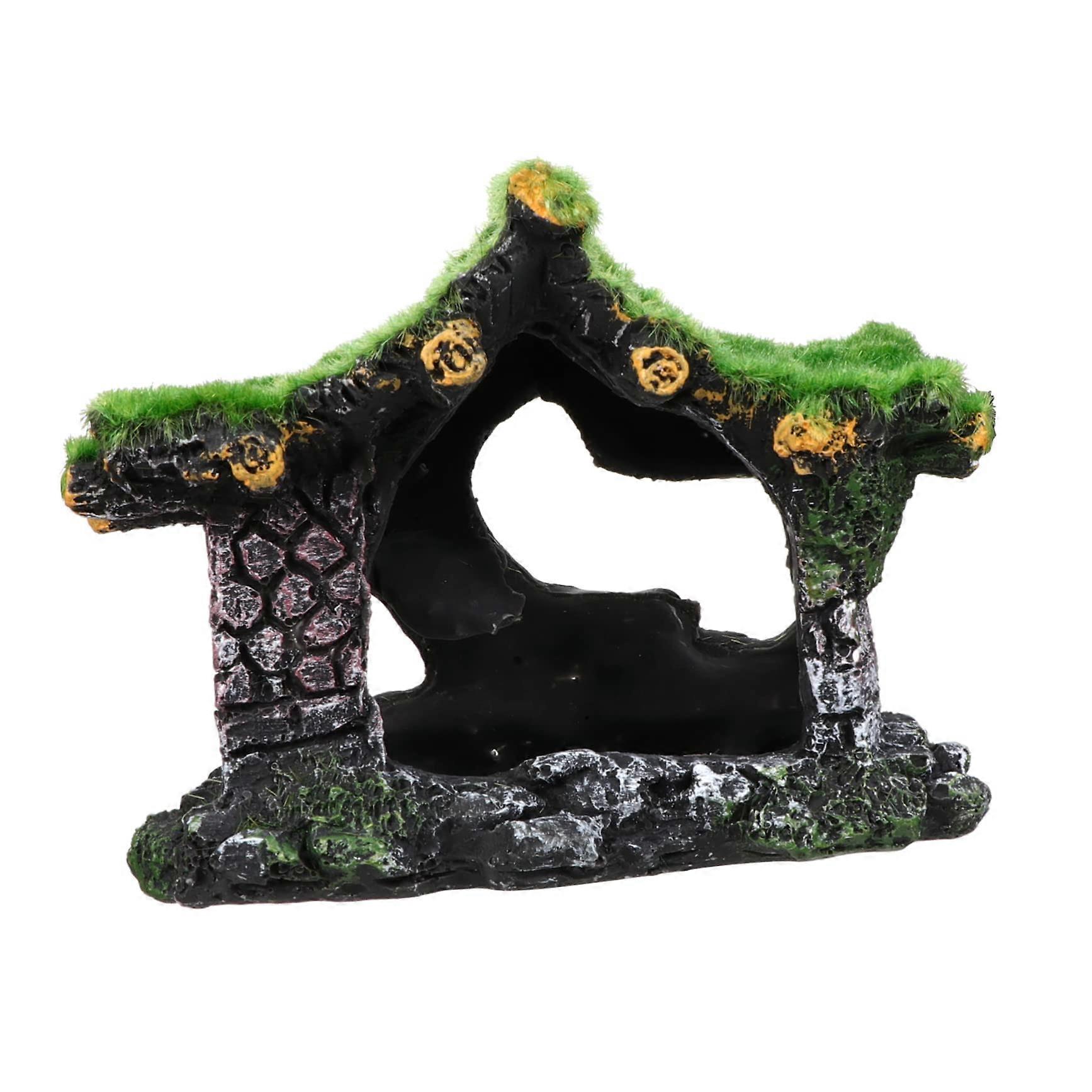 Aquarium Decoration Rivet Machine Fake Aquarium Dwarf Kits Waterproof Soft Feeding Head