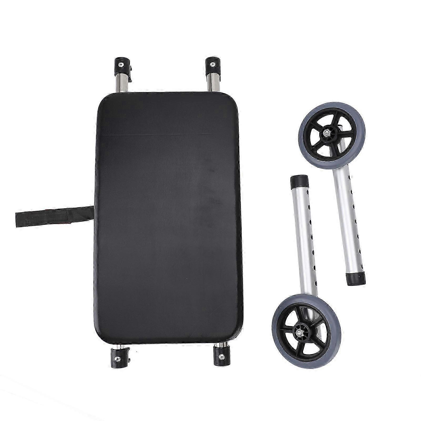 Adjustable Walker Seat Cushion with Heavy-Duty Wheels for Enhanced Mobility