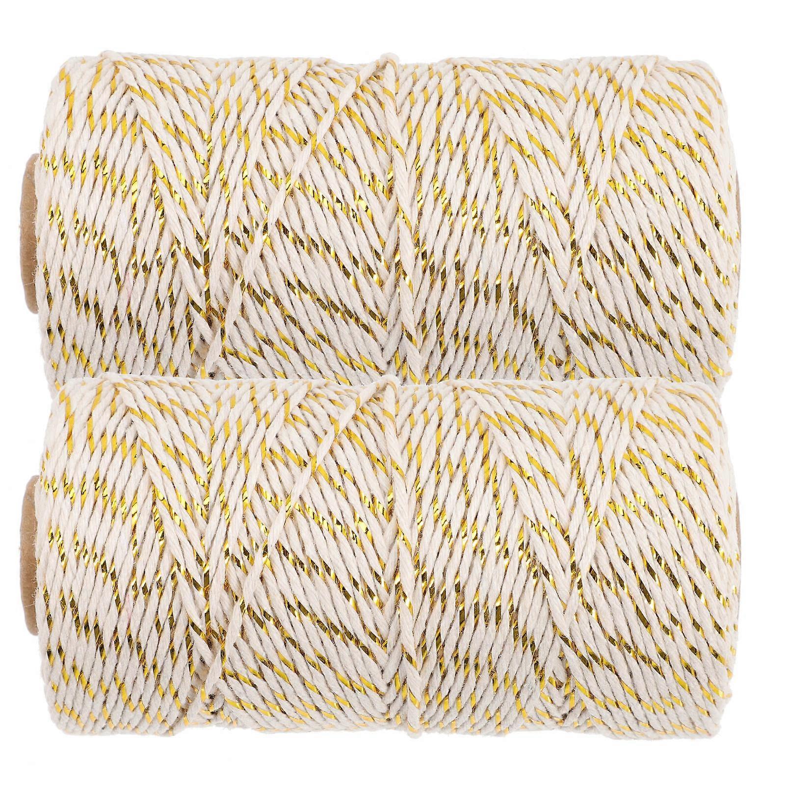 Candy Bag Binding Ropes Multi-Color Tightly Wound Durable Present Wrapping Accessories 2 Bundles