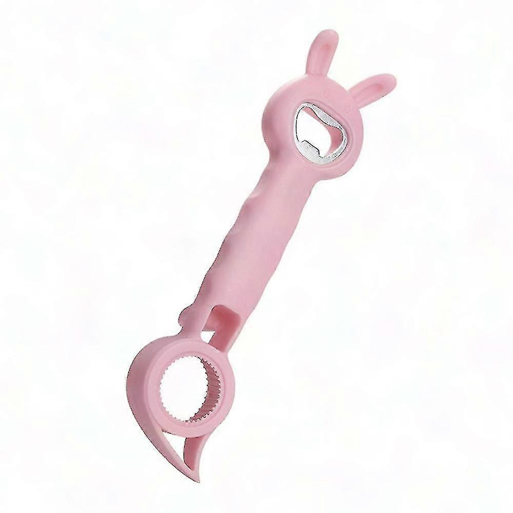 4-in-1 Multi-Purpose Bottle Can Jar Lid Opener - Easy Grip Kitchen Tool