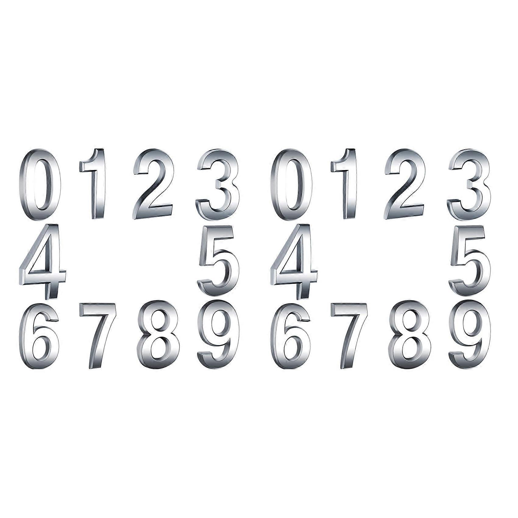 20x Self-Adhesive Door House Numbers Mailbox Numbers Street Address Numbers for Residence and Mailbo