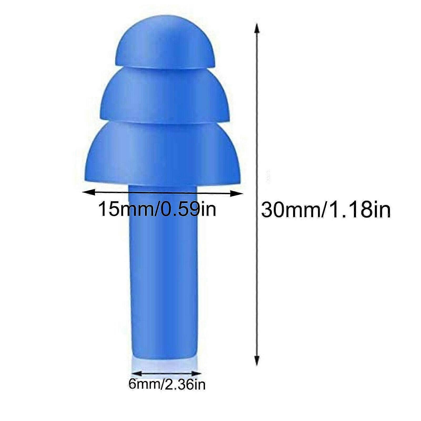 50 Pairs of Reusable Silicone Ear Plugs with 50 Storage Boxes, 28dB NRR Waterproof Hearing Protection for Work, Swimming & Noise Reduction