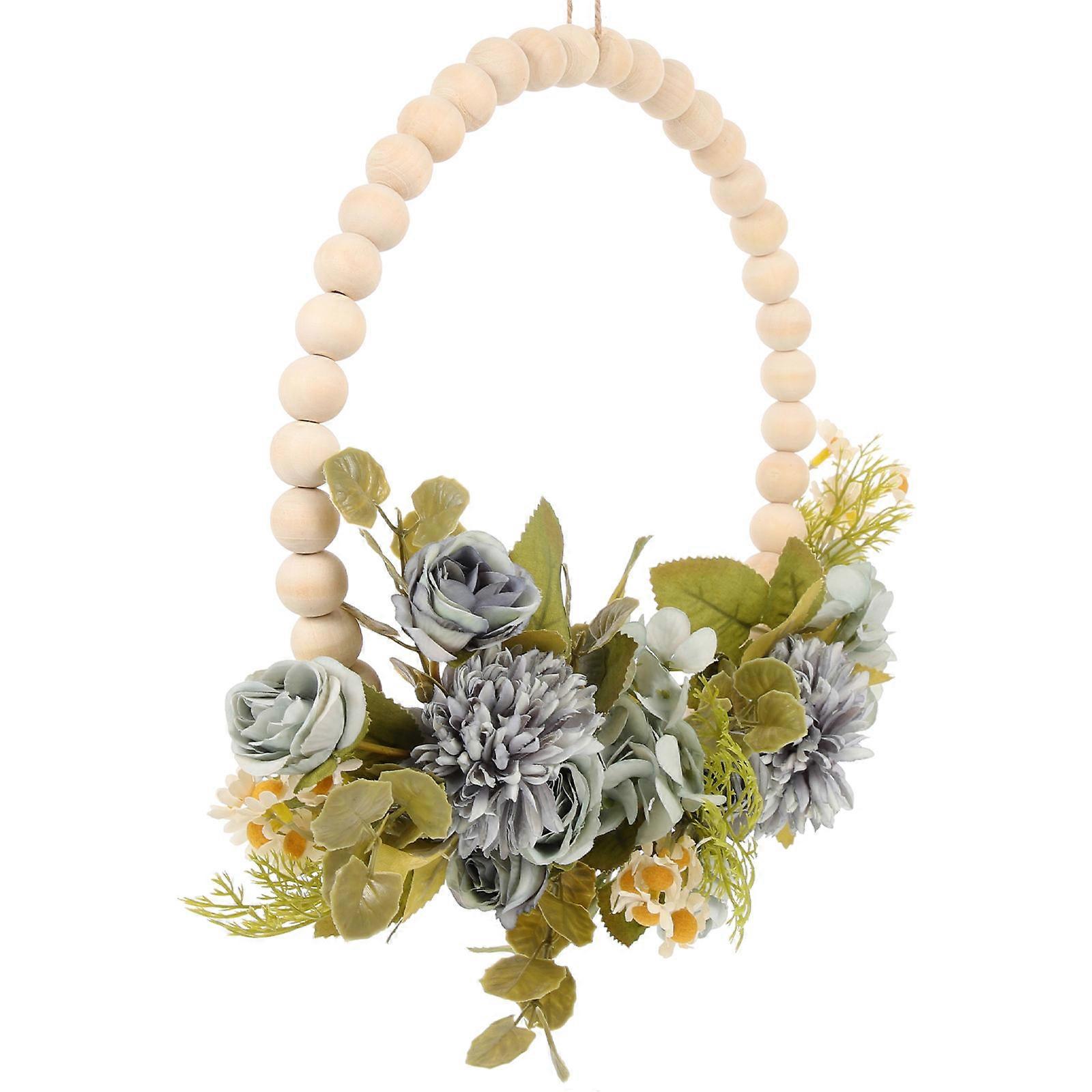 Door Hanging Wreath Flower Simulation Decorative Pendant