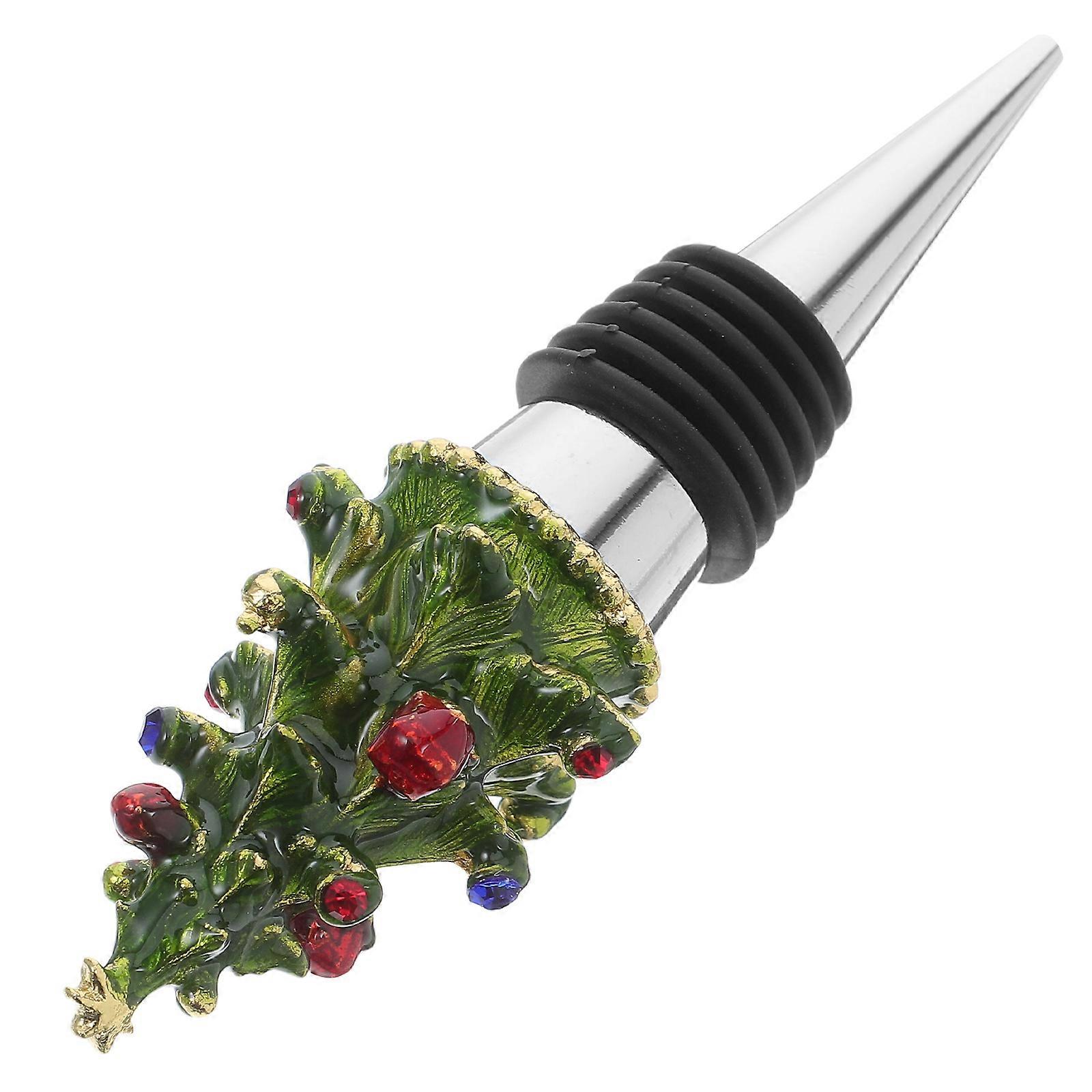 Christmas Tree Stoppers: Beverage & , Reusable Stoppers For Bottles Beverage Decorations Xmas Party Favors