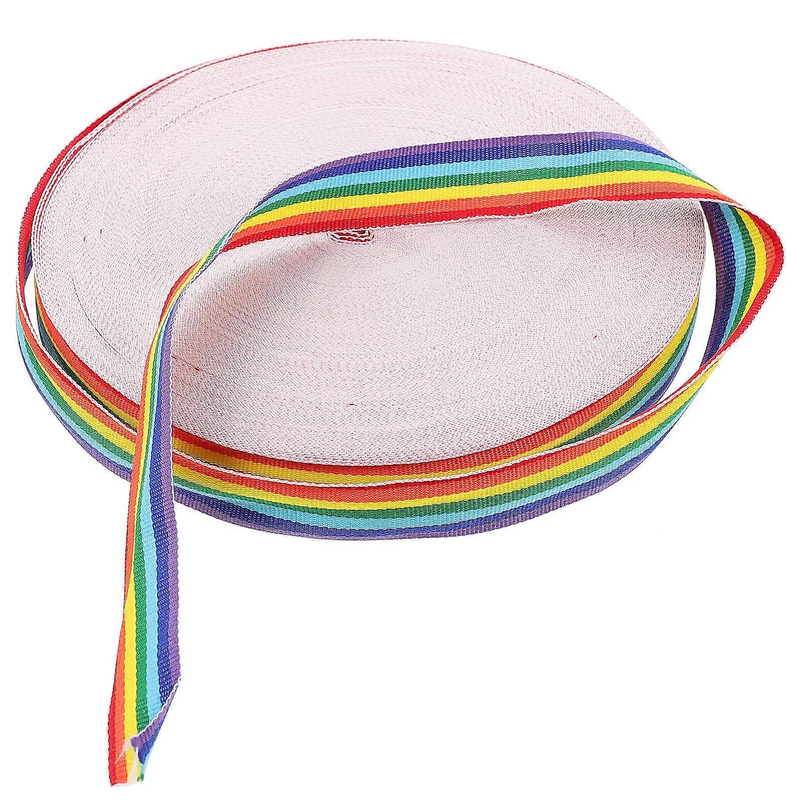 Multi Function Rainbow Decorative Ribbon Durable & for Crafts, Floral Arrangements, and Gift Packaging
