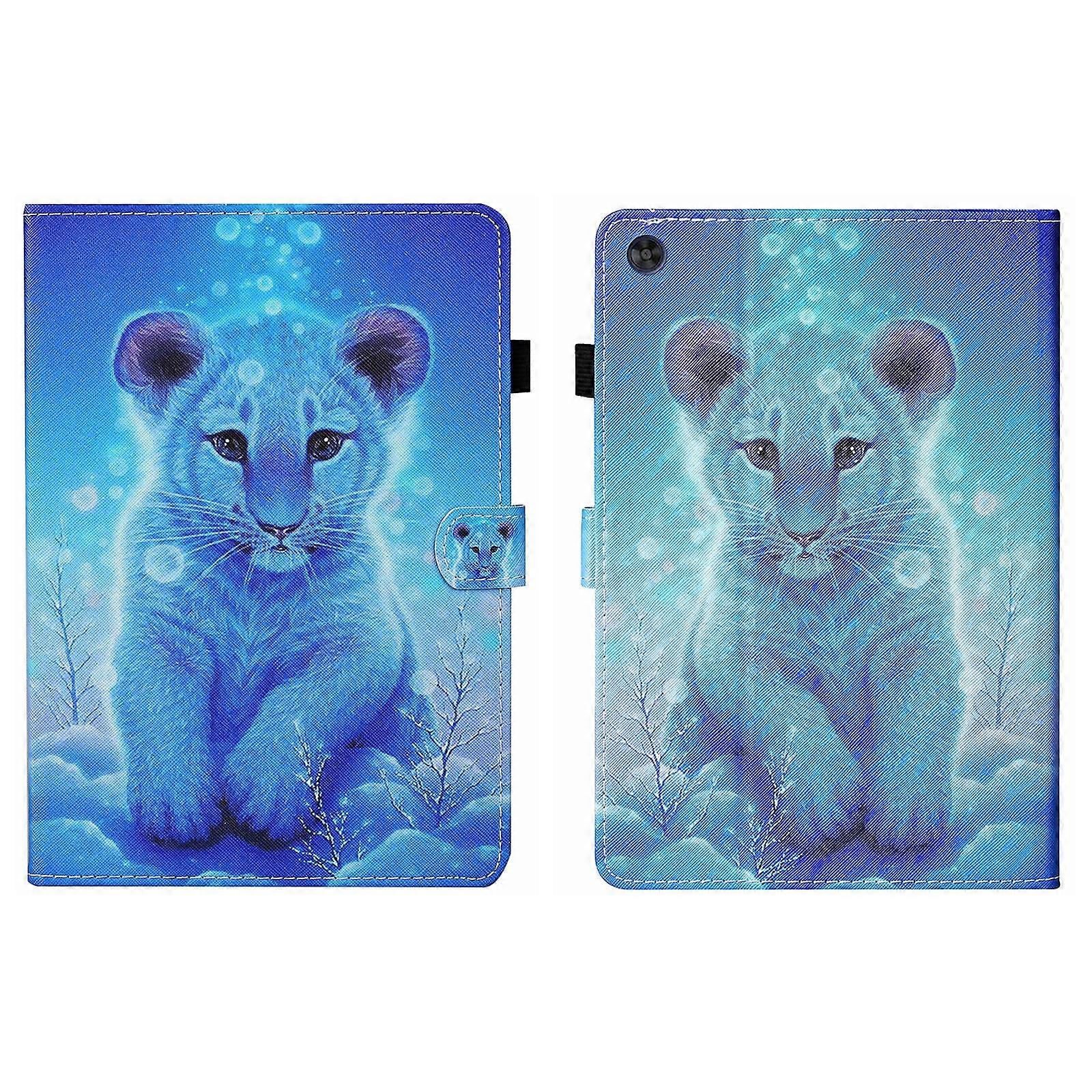 Coloured Drawing Leather Case For Samsung Galaxy Tab A9+