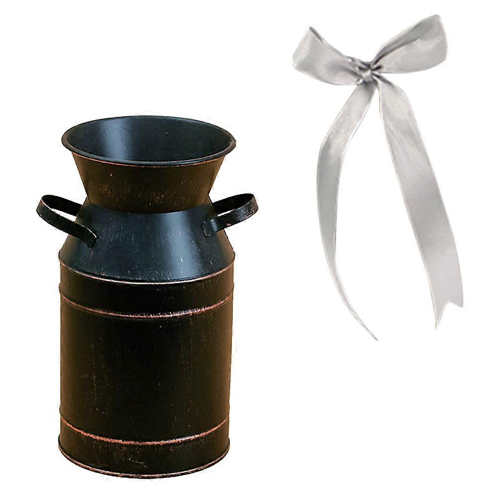 1 Set Iron Flower Bucket Iron Flower Pot Iron Flower Storage Bin