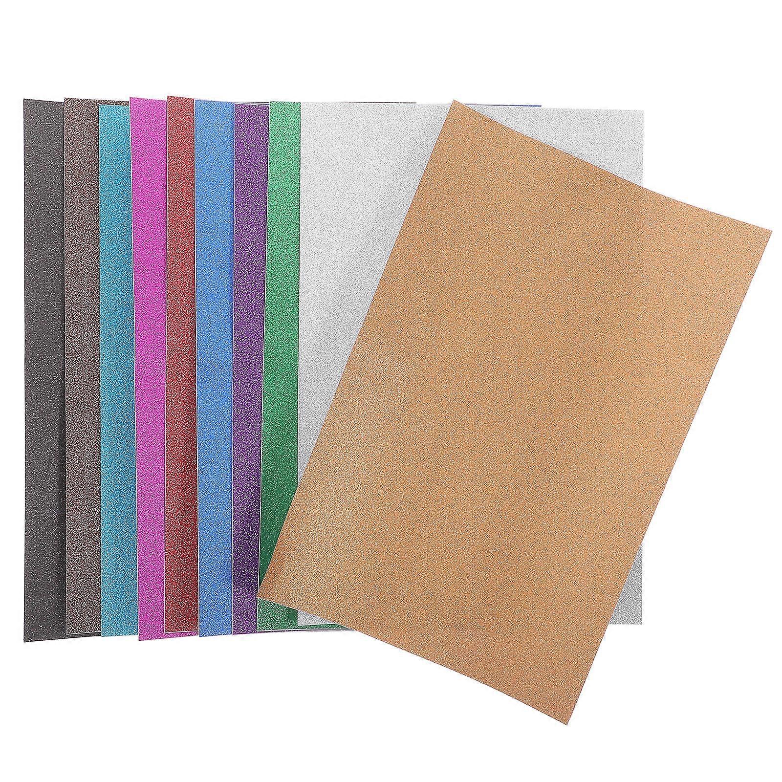 Glitter Cardstock Paper Adhesive Backed Sparkle Craft Sheets for DIY Scrapbooking Handicrafts Crafting Projects for Adults