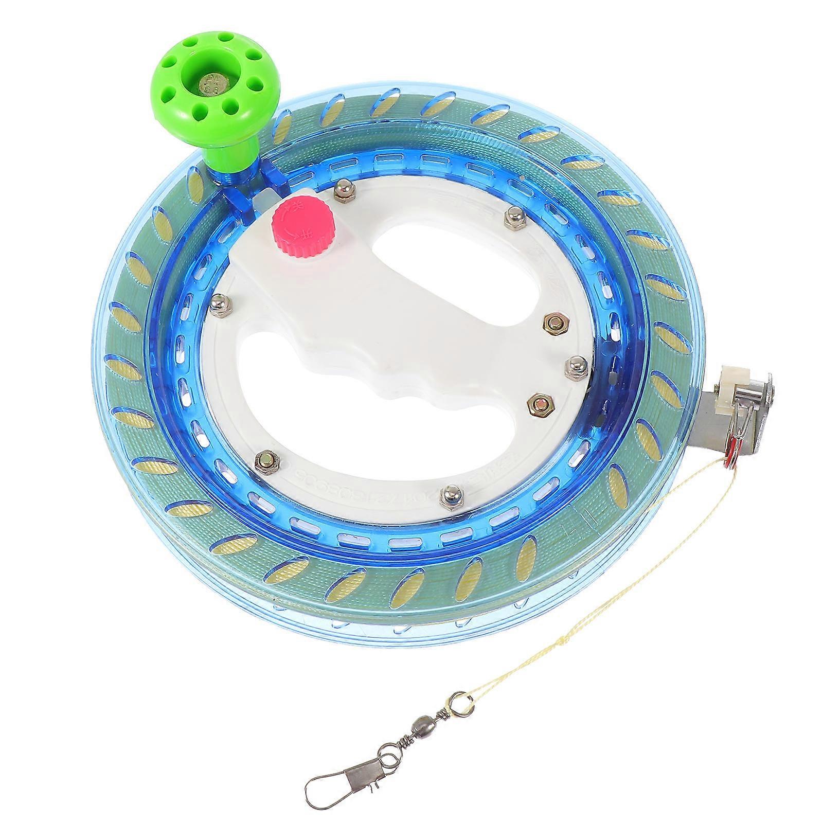 Kite Winder Reel Automatic Locking Kite Accessory For Kite Flying Outdoor Activity Blue 1 Set