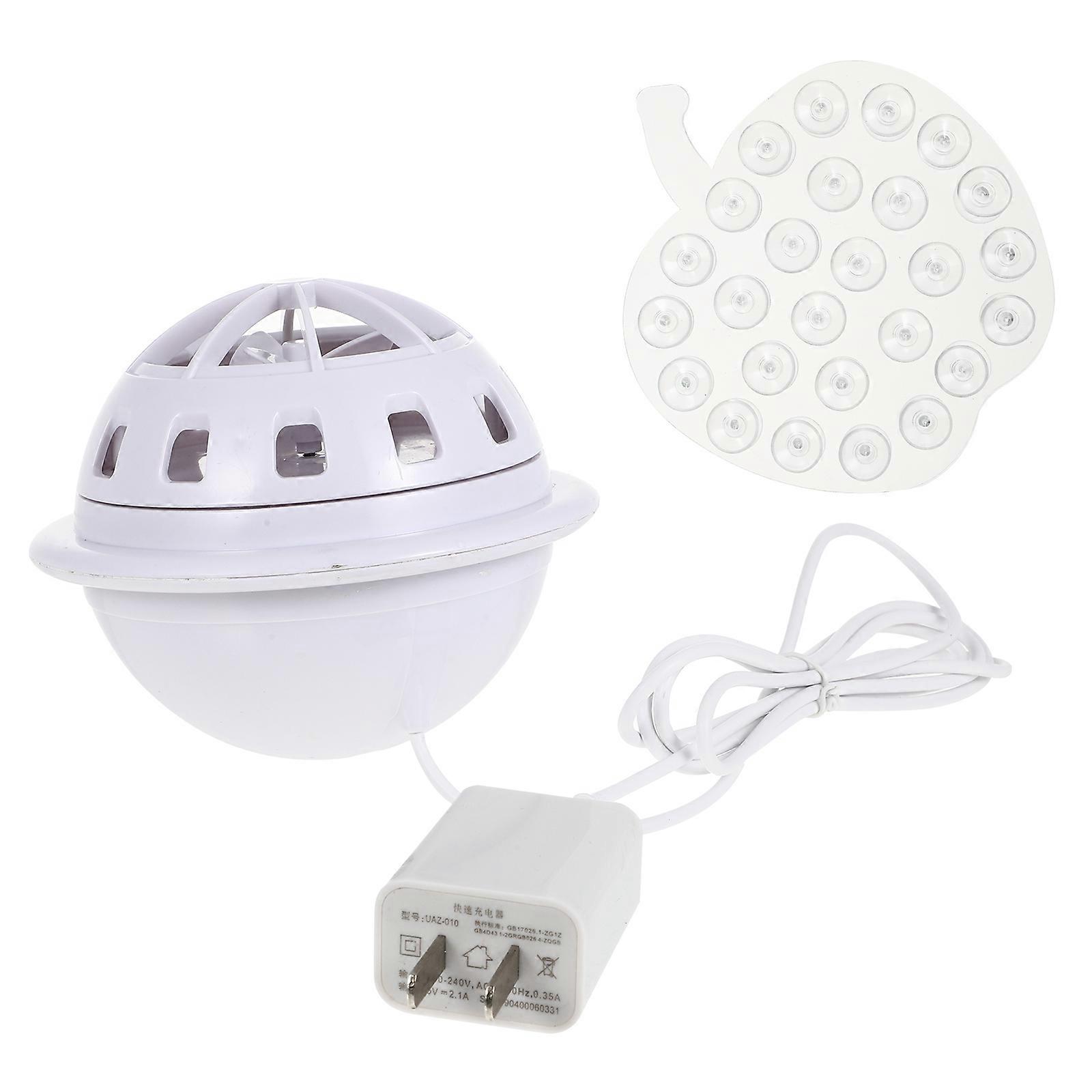 Ultrasonic Wave Dishwasher Portable Design Kitchen Appliances White Mini Square 11.5X11.5CM Dish Cleaning 1Pcs