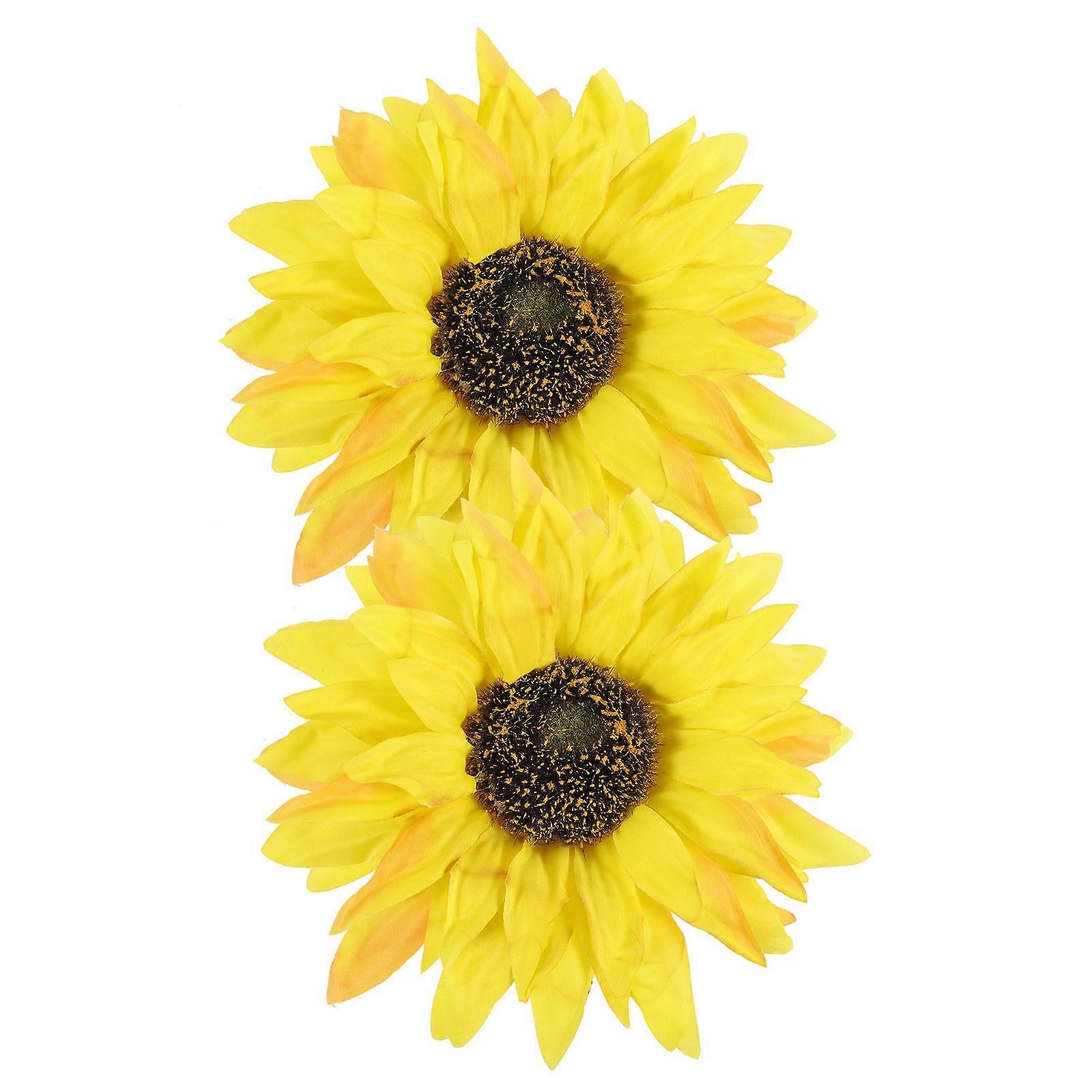 Sunflower Curtain Tieback Clips Country Style Home Decoration Yellow 17.00X17.00X6.00CM Curtain Holding 2Pcs