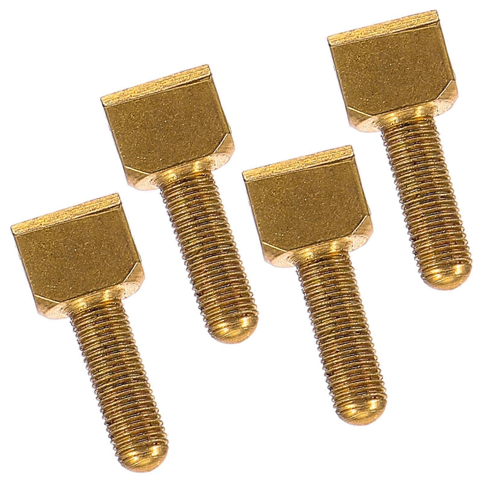 Cello Bow Screw Replacement Part For String Instrument Parts Musicians Golden Metal Easy To Install 4Pcs