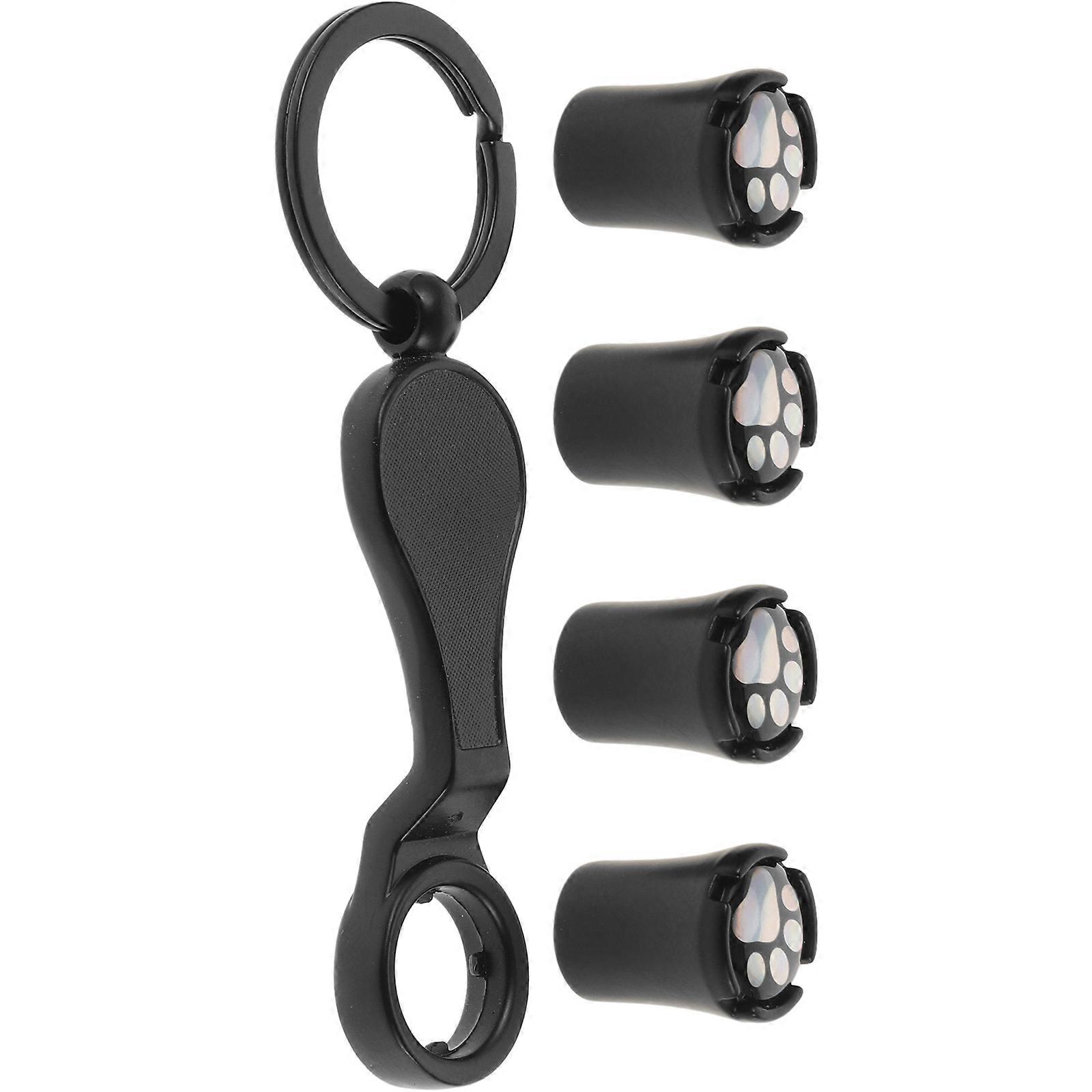 Black Copper Tire Valve Caps with Workmanship for Car Use Enhancing Style and Protection