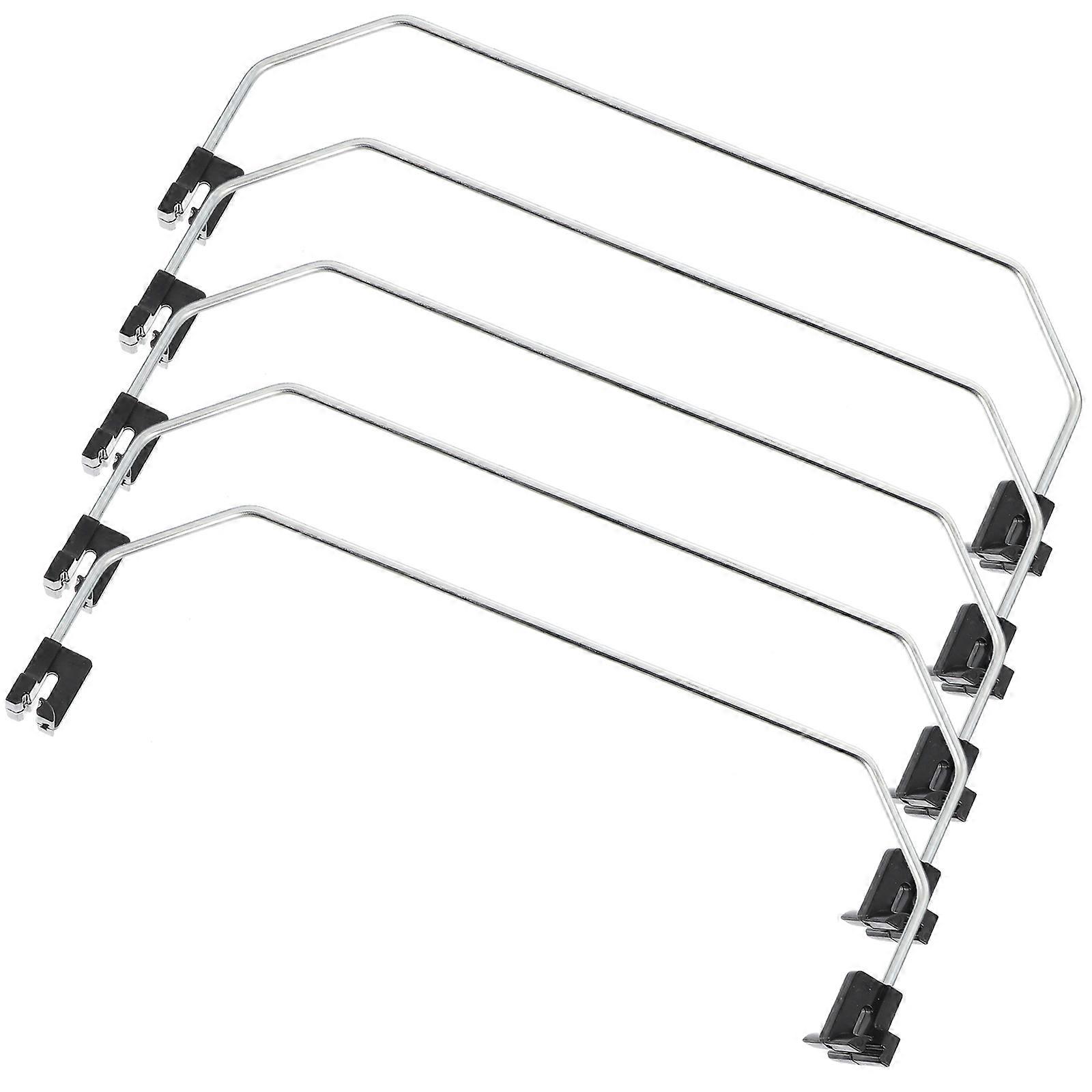 5Pcs Goods Shelf Divider Galvanized Iron Baffle For Store Owners Supermarket Effective Shelf Division Multi Use