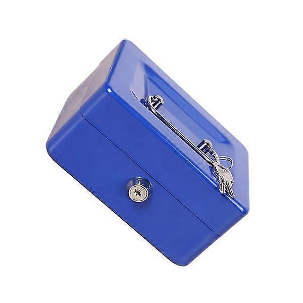 Metal Small Cash Box With Key Lock - Simple Convenient And Safe