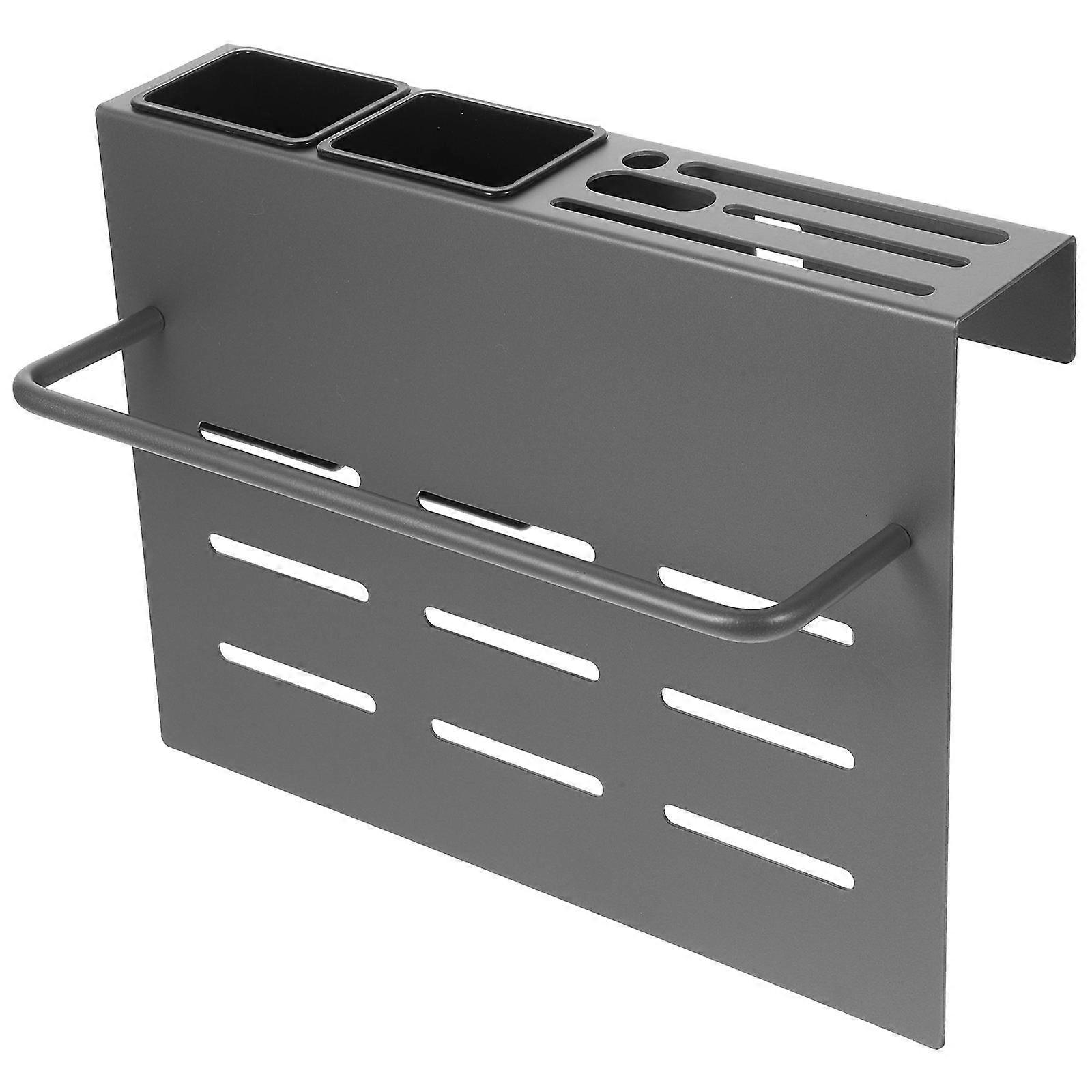 Kitchen Utensil Rack Cutting Board Organizer Wall Mount Holder Rust Resistant Simple Design 1Set
