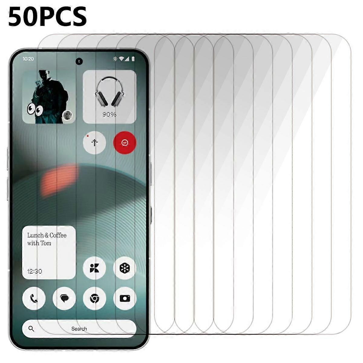 50個何もない電話(3)5Gスクリーンプロテクターフルグルー強化ガラスクリアスクリーンフィルム