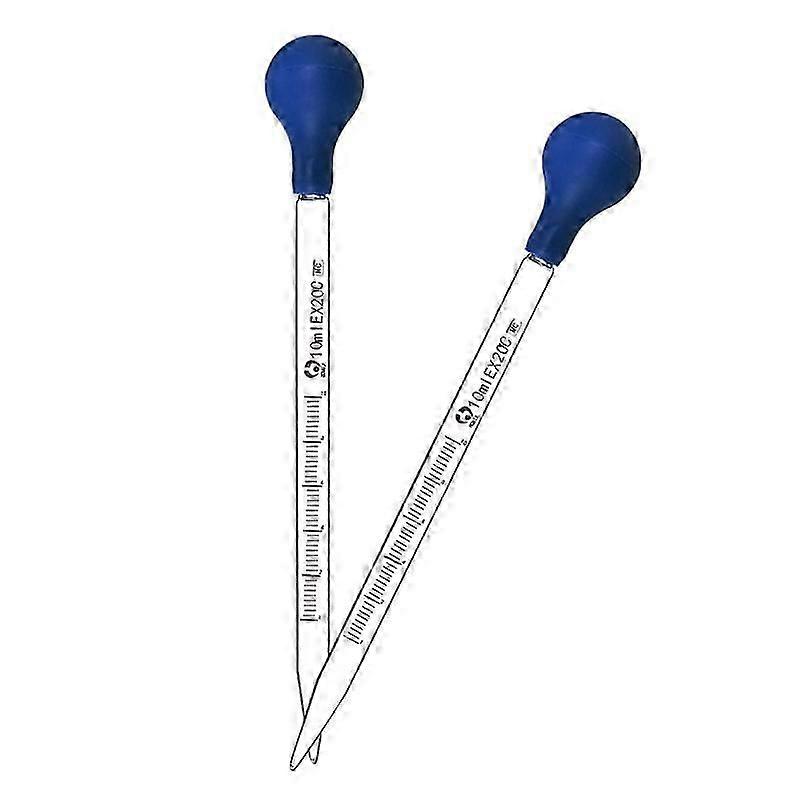 3 st 10 ml glaspipetter, för apotek, parfym, laboratorium, sjukhus, kemi