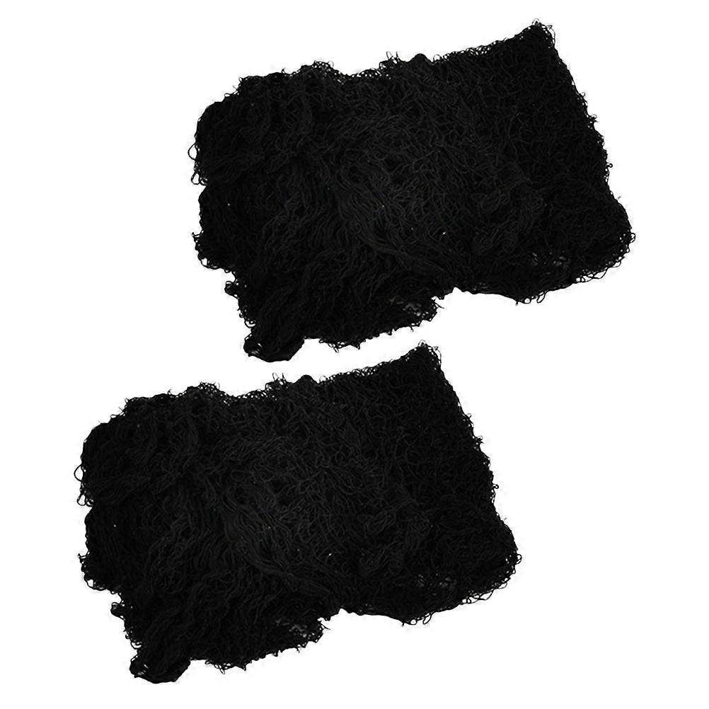 Festive Creepy Cloth For Halloween Decoration With Tattered Style And Black Color 2Set