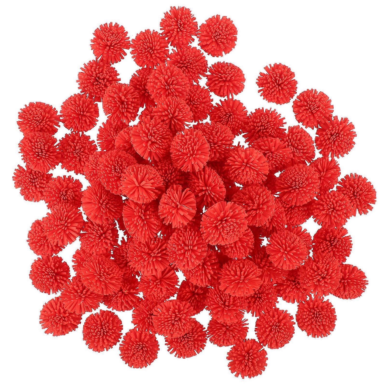 Red Flower Shaped PE Diffusers for Aromatherapy Essential Oil Decoration 100pcs