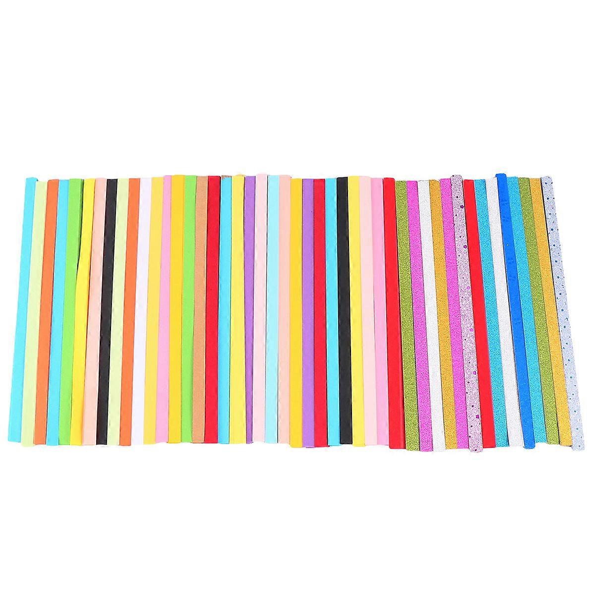Origami Paper 1500Pcs Unique Star Folding Paper Craft Accessory For School Activities Family Entertainment Multi Color Stress Reduction