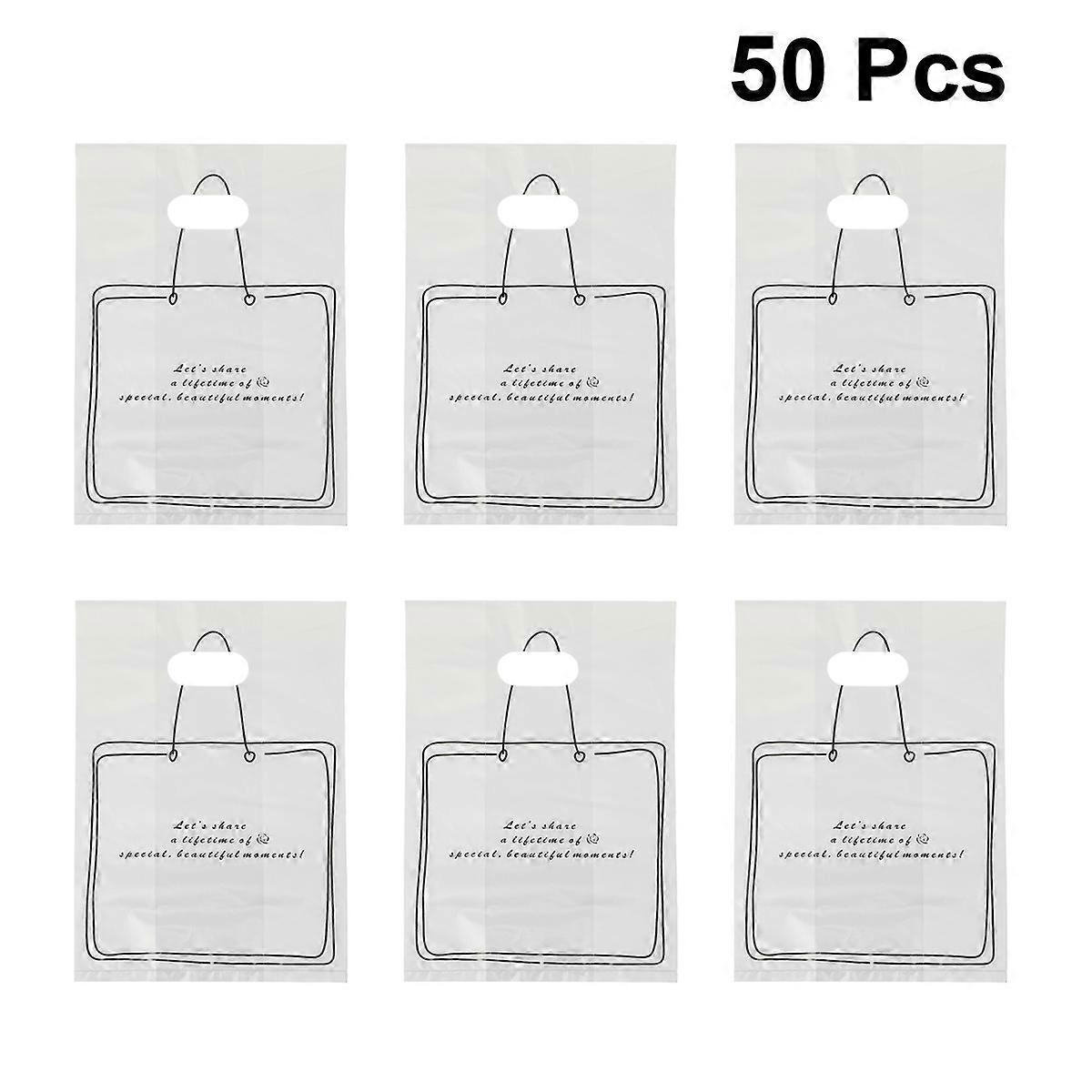 Packaging Bags For Cookies And Biscuits Ideal For Bakery Or Coffee Shop 50Pcs With Flat Foldable Structure